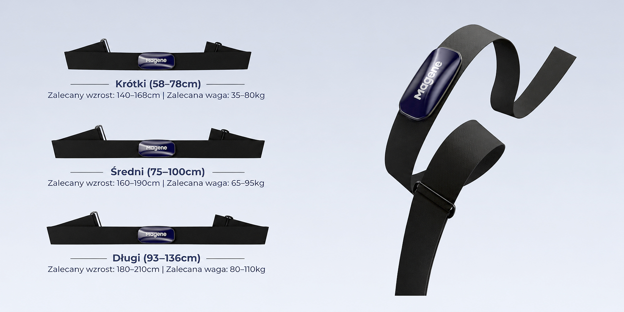 Czujnik tętna Magene H613 - rozmiar S